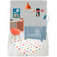 Tapis Nattiot en polypropylène multicolore Noida Nattiot