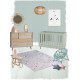 Tapis rectangle pour enfant gris Sweet Dream Nattiot