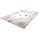 Tapis pour chambre d'enfant gris Lola Polka Nattiot