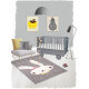 Tapis enfant gris en polypropylène Bonnie Nattiot