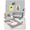 Tapis enfant gris en polypropylène Bonnie Nattiot