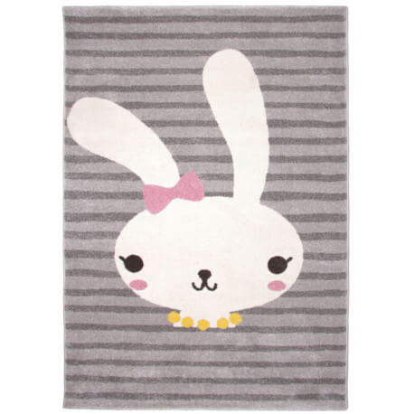 Tapis enfant gris en polypropylène Bonnie Nattiot