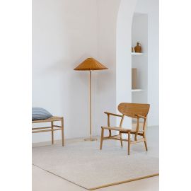 Tapis coton et laine plat naturel Craft Matter Plain