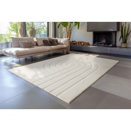 Tapis doux effet 3D graphique moderne Cora