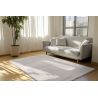 Tapis longues mèches extra doux uni design Faya