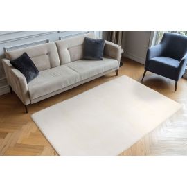Tapis uni longues mèches doux Hiva