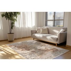 Tapis moderne rayé abstrait multicolore Pivo