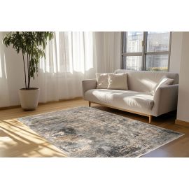Tapis design abstrait rayé rectangle Rima