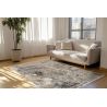 Tapis design abstrait rayé rectangle Rima