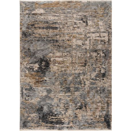 Tapis design abstrait rayé rectangle Rima
