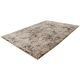 Tapis courtes mèches vintage rayé gris Sila