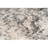 Tapis courtes mèches vintage rayé gris Sila