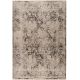 Tapis courtes mèches vintage rayé gris Sila