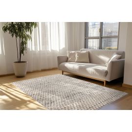 Tapis ethnique rectangle berbère gris Vira