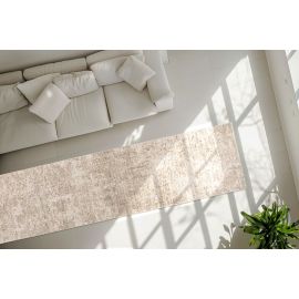 Tapis abstrait crème design intérieur Zuri