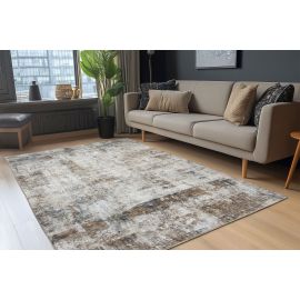 Tapis taupe abstrait design Plia