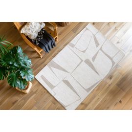 Tapis crème moderne abstrait Vela
