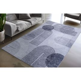 Tapis graphique lavable en machine moderne Zelo
