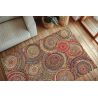 Tapis graphique multicolore jute et coton Sumo