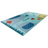 Tapis chambre enfant rectangle lavable en machine Aranda