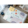 Tapis chambre enfant rectangle lavable en machine Aranda