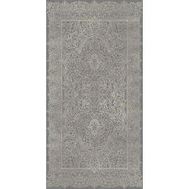 Tapis contemporain gris en polyester doux Pania