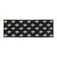 Tapis en coton naturel fait main noir et beige Cactus Stamp Lorena Canals