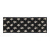 Tapis en coton naturel fait main noir et beige Cactus Stamp Lorena Canals