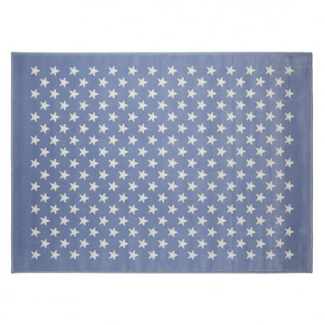 Tapis pour chambre de bébé bleu ciel Estrellitas Lorena Canals