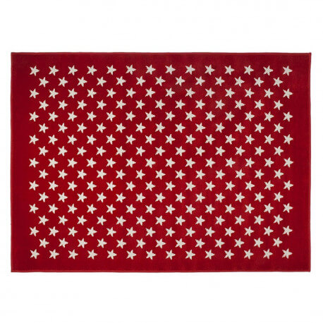 Tapis pour chambre de bébé rouge Estrellitas Lorena Canals