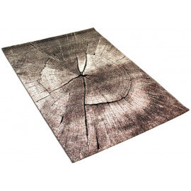 Tapis effet naturel beige contemporain Ancolie