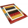 Tapis rouge ethnique pour salon Manza