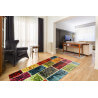 Tapis patchwork multicolore pour chambre Emmett