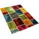 Tapis patchwork multicolore pour chambre Emmett