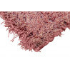 Tapis doux en polyester rose shaggy Marnie