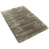 Tapis shaggy en polyester doux argenté pour intérieur Tribar