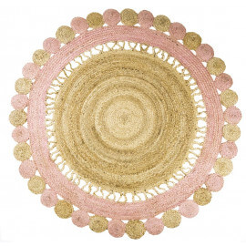 Tapis rond en jute pour chambre d'enfant Anusha Nattiot