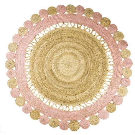 Tapis rond en jute pour chambre d'enfant Anusha Nattiot