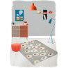 Tapis moderne pour chambre de bébé gris Dot Nattiot