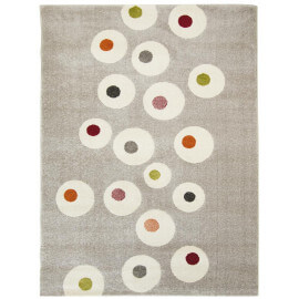 Tapis moderne pour chambre de bébé gris Dot Nattiot