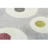 Tapis moderne pour chambre de bébé gris Dot Nattiot