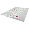 Tapis moderne pour chambre de bébé gris Dot Nattiot