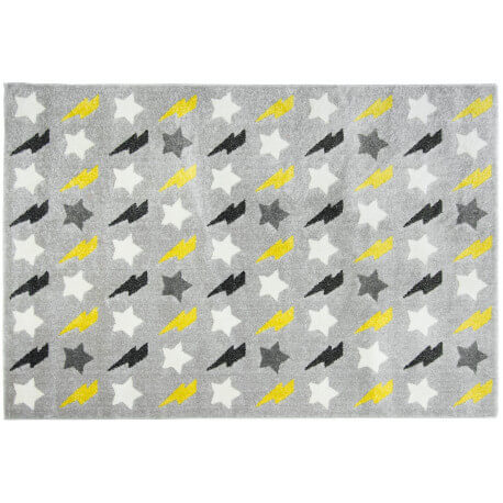 Tapis fantaisie pour bébé jaune Bolt Nattiot