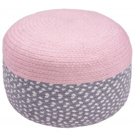 Pouf en coton tressé main Brenda