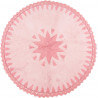 Tapis bébé lavable en machine en coton rose Warren Nattiot