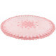 Tapis bébé lavable en machine en coton rose Warren Nattiot