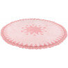 Tapis bébé lavable en machine en coton rose Warren Nattiot