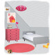 Tapis en laine feutrée pour enfant Halo Pink Paradise Nattiot