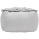 Pouf en coton crocheté main gris Néo Nattiot