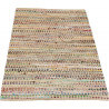 Tapis en coton multicolore foncé plat Multinatural